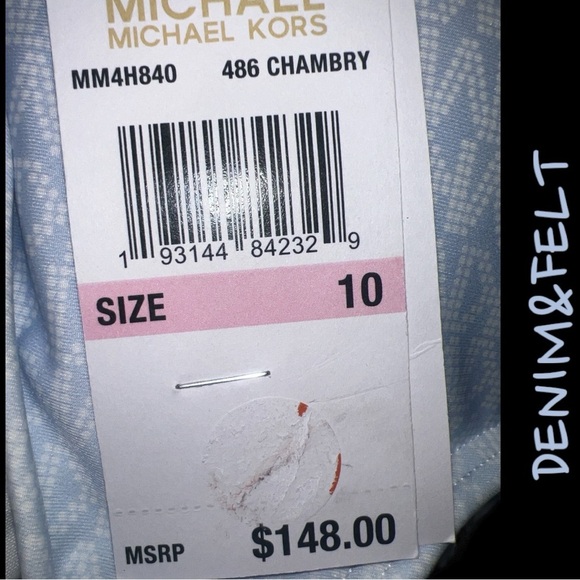 Michael Kors Scoopback Ombré Logo One Piece Swimsuit | NEW/NWT!!🌊☀️🏖️☀️🌊 - Picture 4 of 7